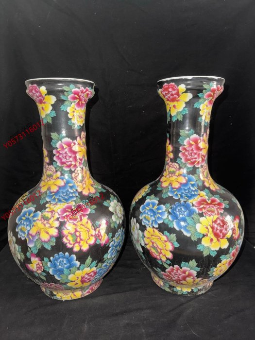 古染付花瓶　大清康熙年製 大清康熙年制，粉彩花瓶40。57327 | Yahoo拍賣