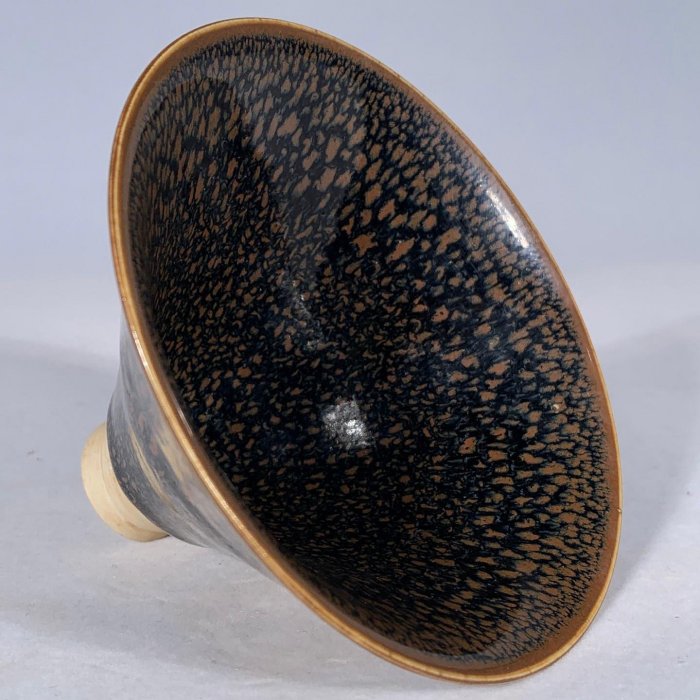 定窯系 酱釉 茶碗 宋定窯醬釉斗笠碗，高7.5直徑11.5cm，120671 汝窯建窯官窯| Yahoo拍賣