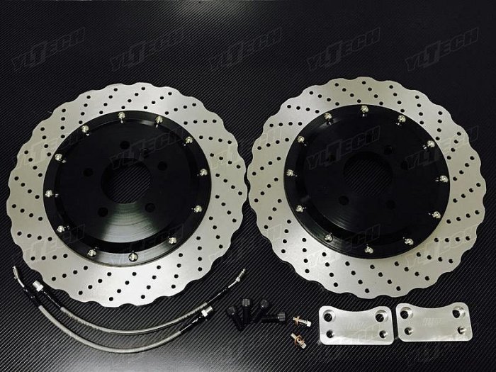 BMW F10 535 535d 550 M5 後380mm雙片式加大碟盤【YLTECH】
