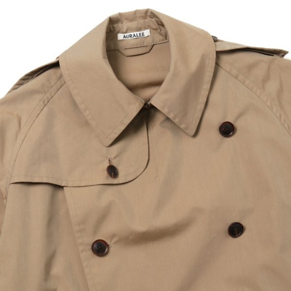 少穿近全新20SS AURALEE FINX POLYESTER BIG TRENCH COAT（BEIGE