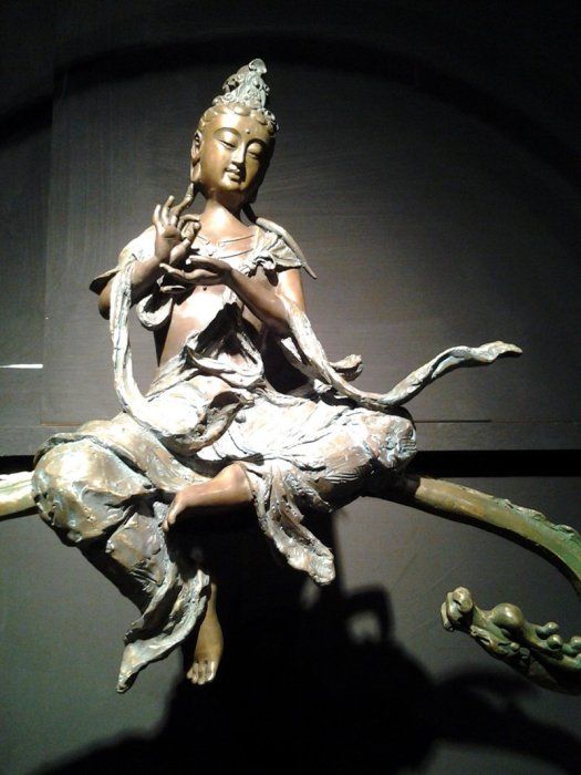 子問(師承林韋龍) 限量原作觀音銅雕~風雲(祥龍自在) 觀世音菩薩| Yahoo拍賣