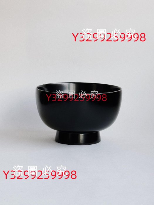 日本漆器作家｜山本英明面碗溜塗越前漆器木胎大漆産地：日本尺寸古董