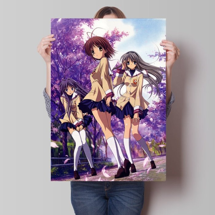 CLANNAD動漫海報周邊古河渚藤林杏坂上智代宿舍臥室超大墻貼壁紙