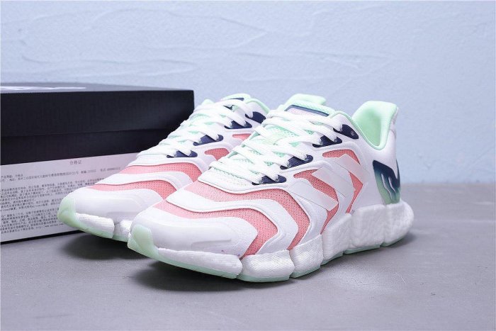 Adidas Climacool 清風系列 白熒光綠粉紅 休閒運動慢跑鞋 男女鞋 FX7849【ADIDAS x NIKE】