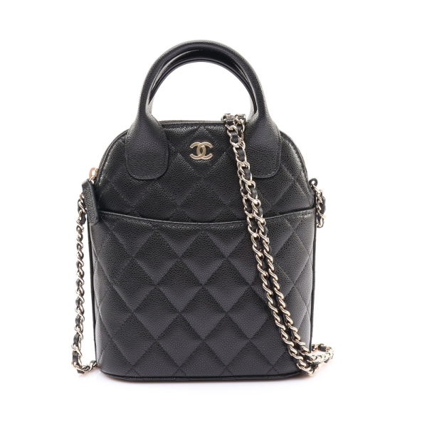 CHANEL 香奈兒 Top Handle Clutch 肩背包 黑色 荔枝紋 牛皮 AP4746 【二手名牌BRAND OFF】
