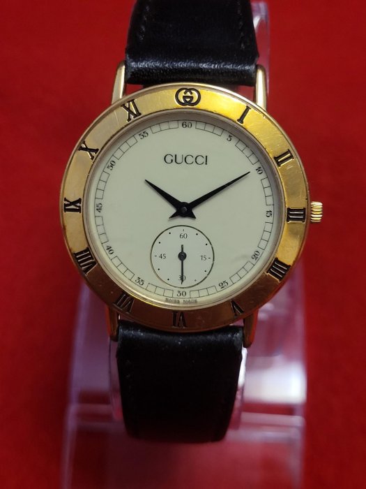 瑞士製 GUCCI 3000.2.M 石英腕錶 保證真品