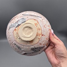 碗NO.273 【日本回流臻品】陶祖二十七代加藤正宣作志野燒手捏柴燒平