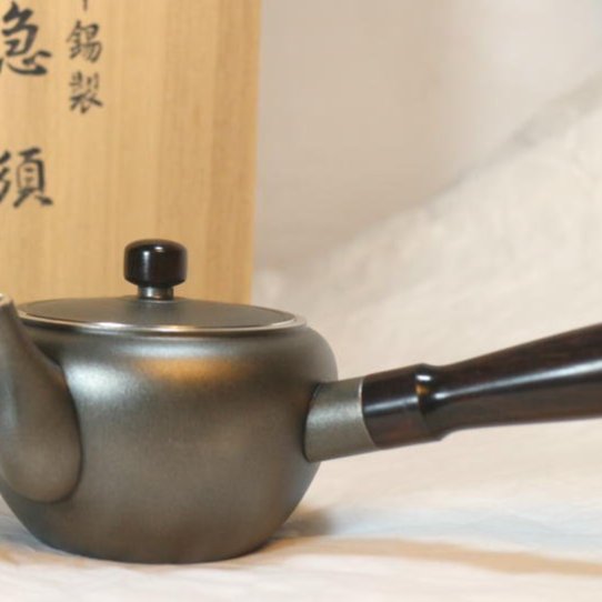 OSAKA SUZUKI~日本製造~大阪錫器~6-2-2~急須~ks-mi-yo~泡茶壺~200ml~錫