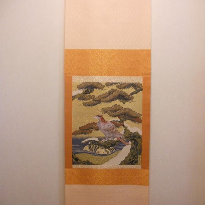 掛け軸 狩野永徳 松鷹図 国宝 刺繍 希少 紋織掛軸 絵 織物 掛軸 美品 です 掛軸狩野永德松鷹圖國寶刺繡希少紋織掛軸絵織物掛軸美品です| Yahoo拍賣