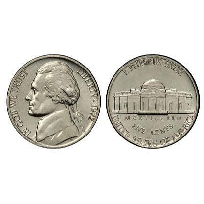 【H2Shop】美國 美元 5美分 5分 cents 1946-2003年 S記 D記 P記 銅鎳 錢幣 硬幣 美金