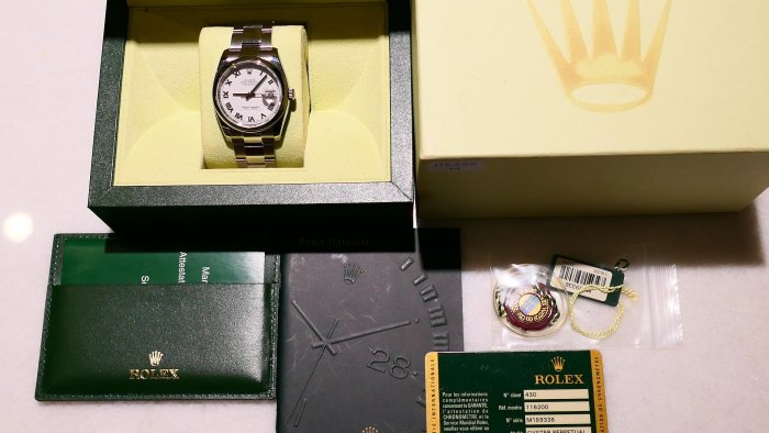 【美好時光】最低價！勞力士ROLEX 116200白羅馬近新美品盒單全大全配（ 116234 16200 126200參考）