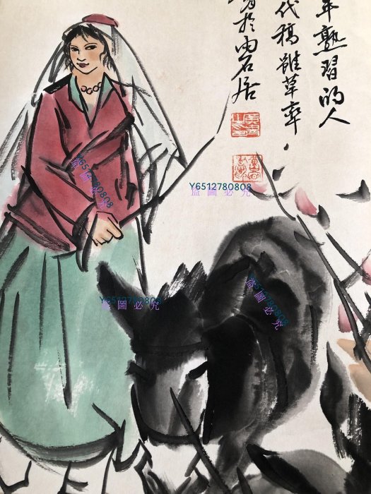 編號67【黃冑】人物，純手繪四條屏，260一套裱好尺寸高x寬180*50cm 畫