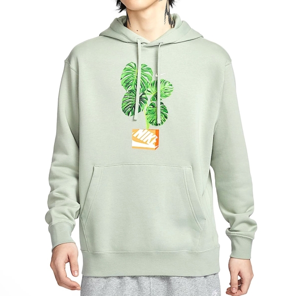 NIKE 帽T CLUB PULLOVER HOODIE 淺綠 盆栽 長袖 上衣 男 HQ2968-370