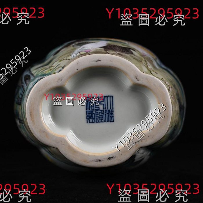 清乾隆粉彩和平富貴花鳥雙耳瓶古玩200304花瓶古董古瓷器藏品規格；厘米