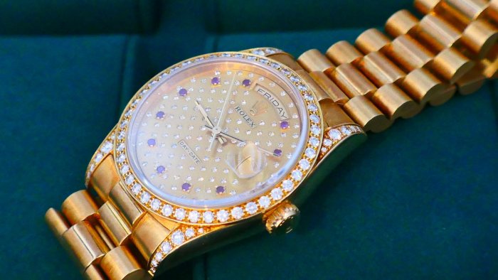 【美好時光】ROLEX勞力士18388 盒單全 Pleiades 昴宿星團紅寶石滿天星面盤！