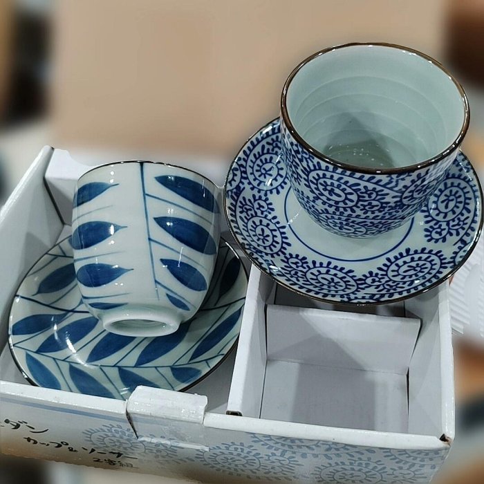 嚴選日本回流青花手繪主人杯咖啡杯碟， Antique陶瓷茶杯水杯，精緻6.8