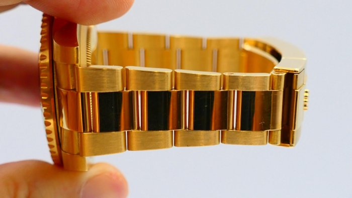 【美好時光】ROLEX 勞力士116618LN 18K金黑水鬼盒單全美品 126618參考