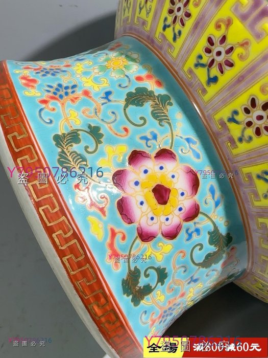 清乾隆粉彩18羅漢花瓶，全品舊藏古董古玩二手【萬象小築】-178 | Yahoo拍賣