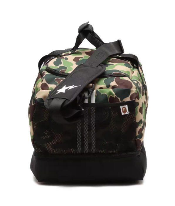 adidas x BAPE DUFFLE BAG 聯名款迷彩旅行包。太陽選物社jy8236