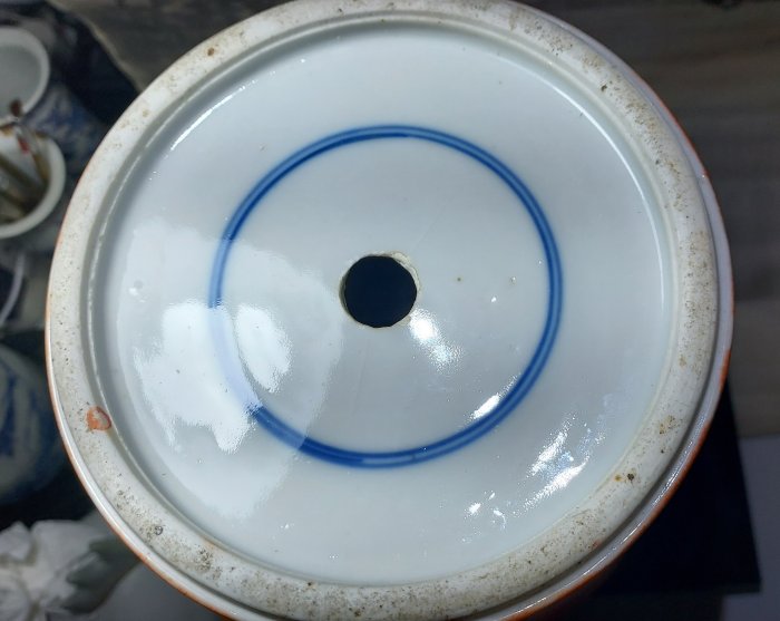 清代中期珊瑚紅描金觀音大瓶雙圈款| Yahoo拍賣