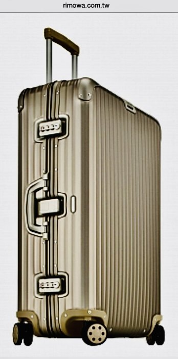 名品特搜站~ RIMOWA 30吋“香檳色” Topas Titanium中大型四輪旅行箱