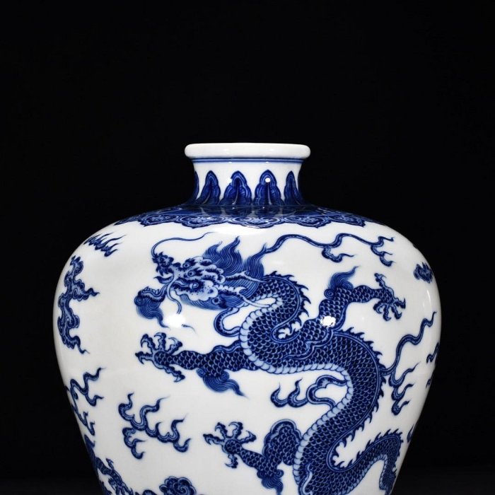 Yahoo拍賣 梅瓶 中国磁器 旧蔵 清 乾隆年製 鬥彩龍紋 陶芸 磁器 極細工