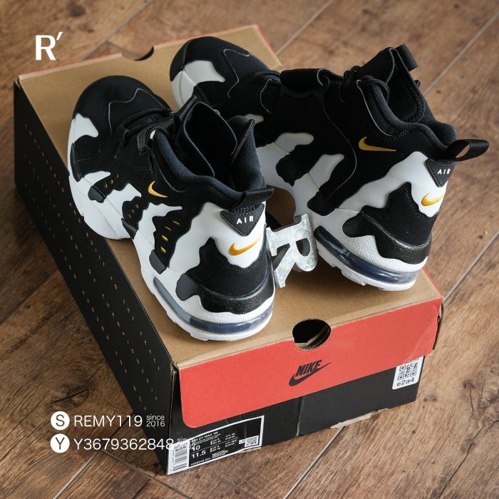 R'代購Nike Air DT Diamond Turf Max 96 Varsity Maize 黑白黃火焰