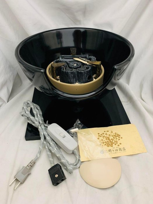 創巧　F406風炉型電熱器 100V-410W B型 茶道具 風炉（ふろ） F-406 真塗 電熱器風炉（紅鉢型） 100V/400W 有限