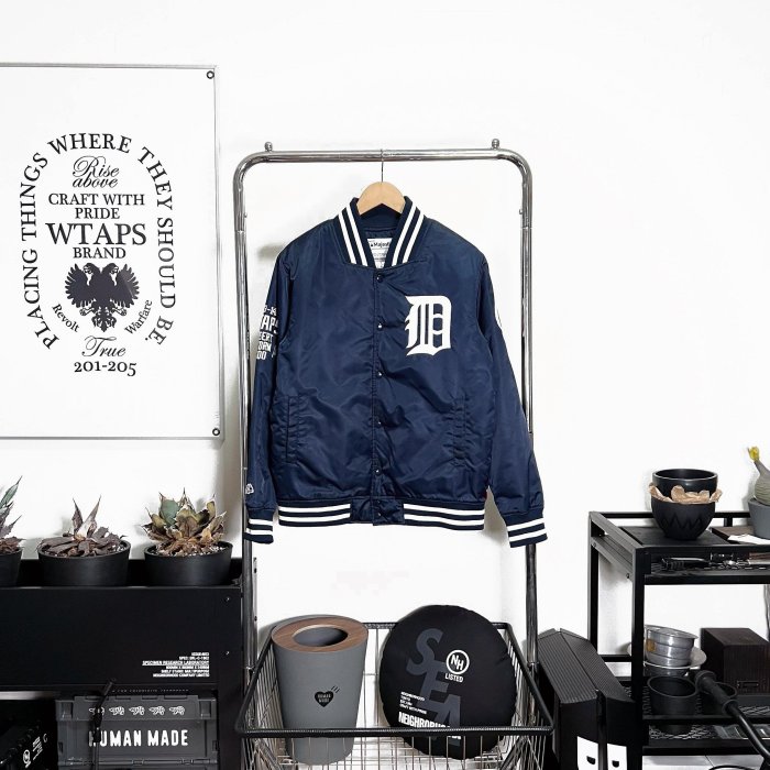 希望商店】WTAPS x MAJESTIC BENCH JACKET 14SS 經典虎頭刺繡夾克