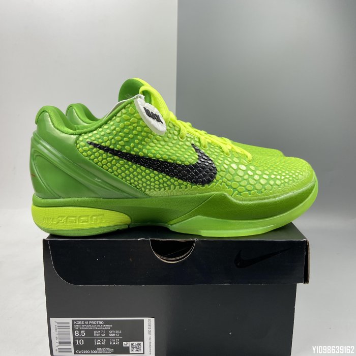 NIKE Kobe VI Protro 6 6 CW2190-300熒光綠休閒男女鞋| Yahoo拍賣