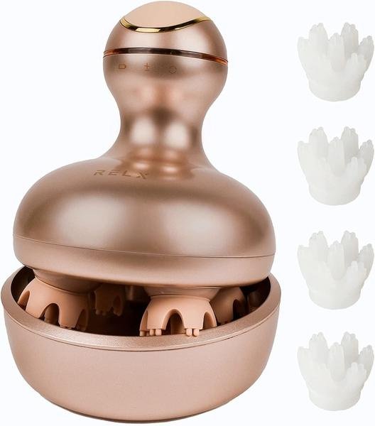 【日本代購】RELX 電動頭部按摩 美容儀 玫瑰金