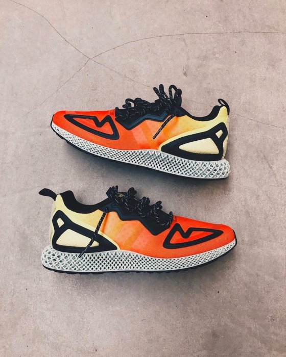 現貨限時特價南🔥ADIDAS ZX 2K 4D 慢跑落日夕陽編織漸層男款黑橘黃