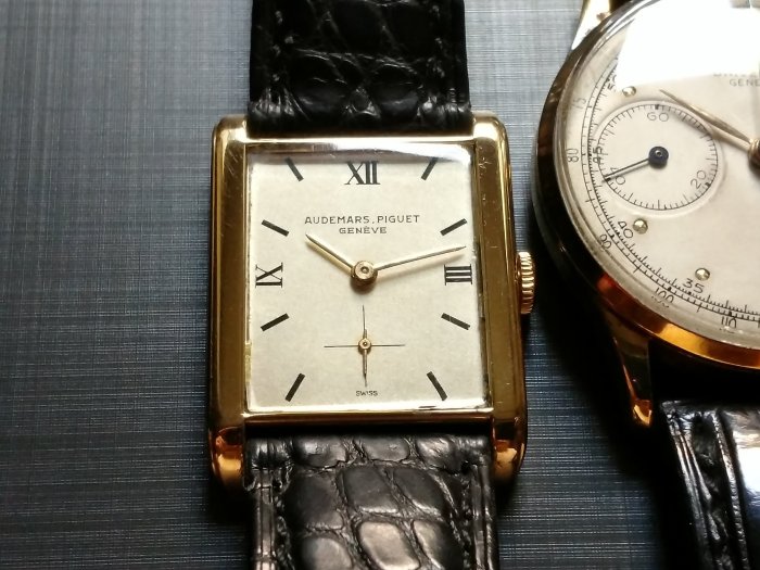 MOTAFISH Audemars Piguet 愛彼 AP vintage 手上鍊 18K金錶殼 1948年生產 美品