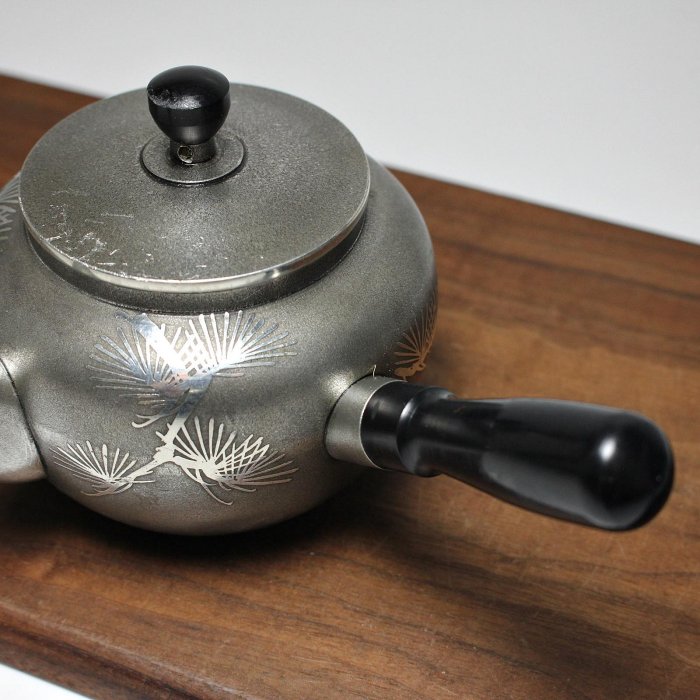 錫製 茶壺 清課堂製 錫製茶壺 清課堂製 錫製茶壺 古