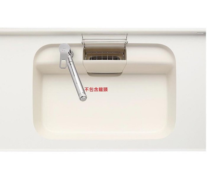 魔法廚房 驪住 Sunwave 日本原裝LixiL 人造石水槽 HQ-AM 白色 76.8cm 鄉村風 原廠保固