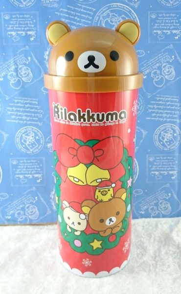 【震撼精品百貨】Rilakkuma San-X 拉拉熊懶懶熊~San-X 造型置物盒/收納盒-聖誕紅#30753