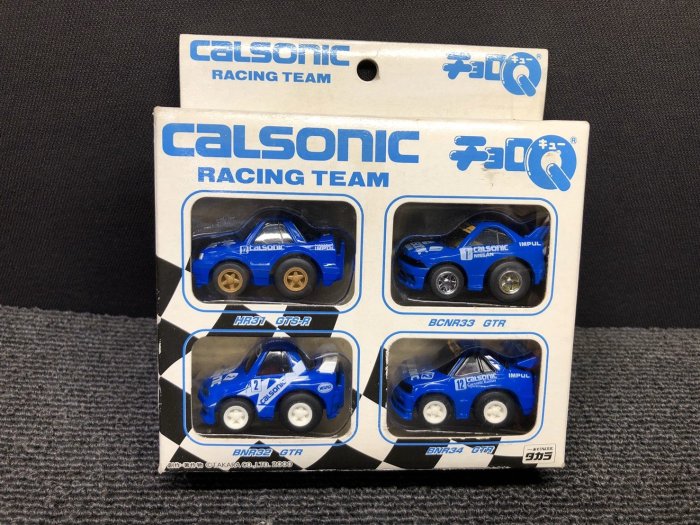 JP.com】TAKARA CHORO-Q CALSONIC RACING TEAM Q版迴力車套裝
