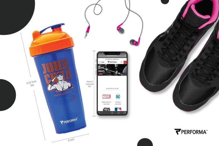 美國瘋潮]正版WWE John Cena Perfect Shaker Bottle 江西南藍橘雙色搖