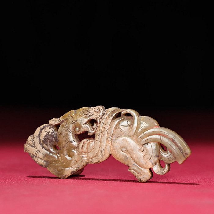 古代 和田玉(ホータン)細工立体彫り『古代龍』玉環龍佩根付 緒締玉 提げ物装飾品 古代 和田玉(ホータン)細工浮き彫り『鳳凰祥瑞文』古鏡形玉佩 根付緒締
