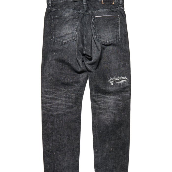 uniform experiment DAMAGED DENIM TAPERED-FIT JEANS 破壞牛仔褲