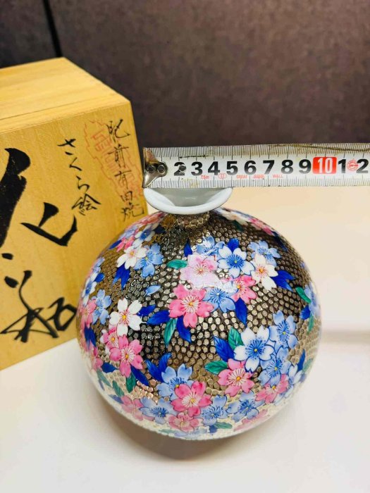 日本肥前有田燒金龍窯國寶級傳統工藝江口天童江口天童作24k金浮雕全手