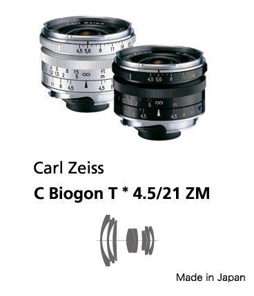 佳鑫相機＠（全新品）Zeiss蔡司ZM C-Biogon T* 21mm F4.5(銀