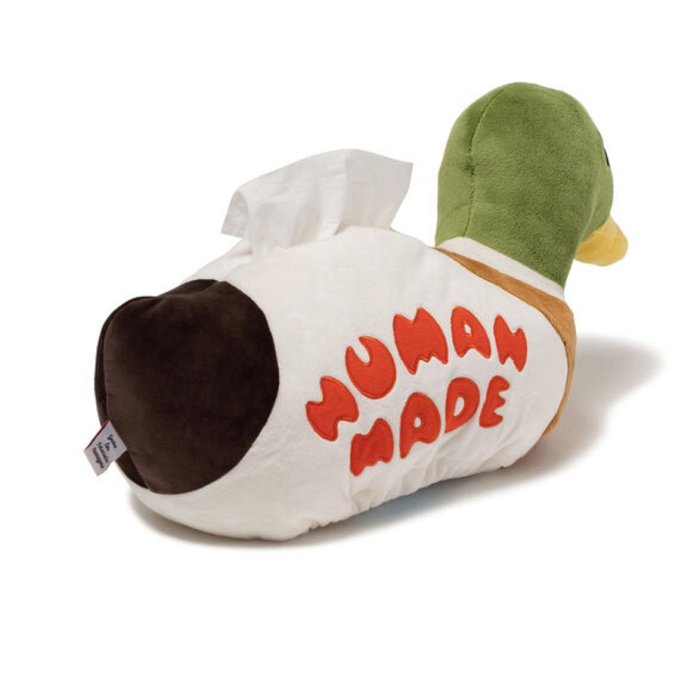 HUMAN MADE DUCK PLUSH DOLL TISSUE CASE 鴨子抽取衛生紙/面紙套。太陽