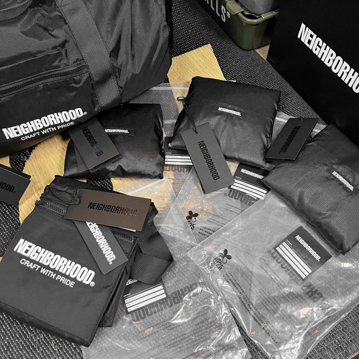 希望商店】NEIGHBORHOOD POCKETABLE BOSTON BAG 25AW 防撕裂可收納折疊