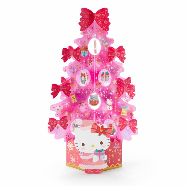 【震撼精品百貨】Hello Kitty 凱蒂貓-日本SANRIO三麗鷗 KITTY造型透明立體聖誕卡-聖誕樹*08968
