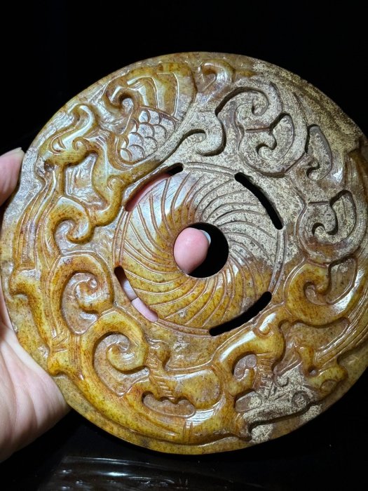 嚴選古玉和田玉高古玉佩約15公分重354克家人收藏特賣和田玉精品古玉