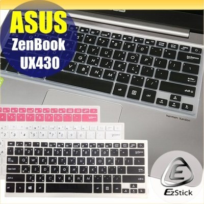【Ezstick】ASUS UX430 UX430U UX430UQ 黑色中文印刷鍵盤膜(臺灣專用，注音+倉頡)矽膠材質