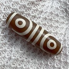 白豪四眼天珠四眼虎牙天珠稀有圖騰稀有藏傳古法措思工藝天珠項鍊[1