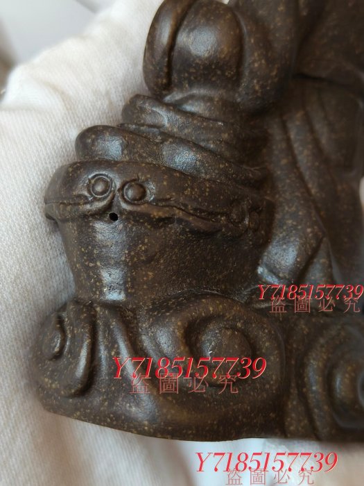 創匯期紫砂祿擺件，名家款（許忠明） 細品相如圖和古董珍藏老貨【錦繡