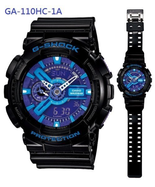 【CASIOG-SHOCK】GA-110HC-1A 強悍帥氣十足 另有 GA-100CM.GA-110HC